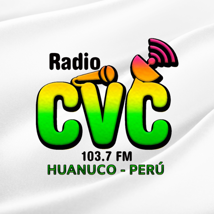 Logo de Radio CVC Huánuco 103.7 FM, emisora cristiana en Acomayo Perú