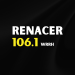 Logo de Renacer 106.1 FM, emisora cristiana contemporánea en Hormigueros Puerto Rico