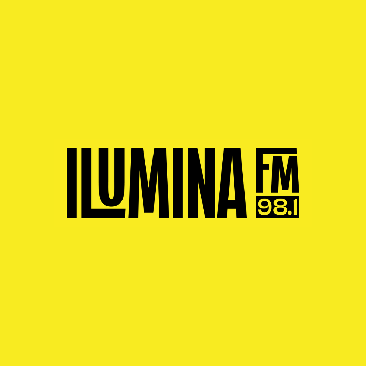 Logo de Ilumina FM 98.1 emisora cristiana contemporánea desde Ciudad de Guatemala con su estilo Fresh Sound